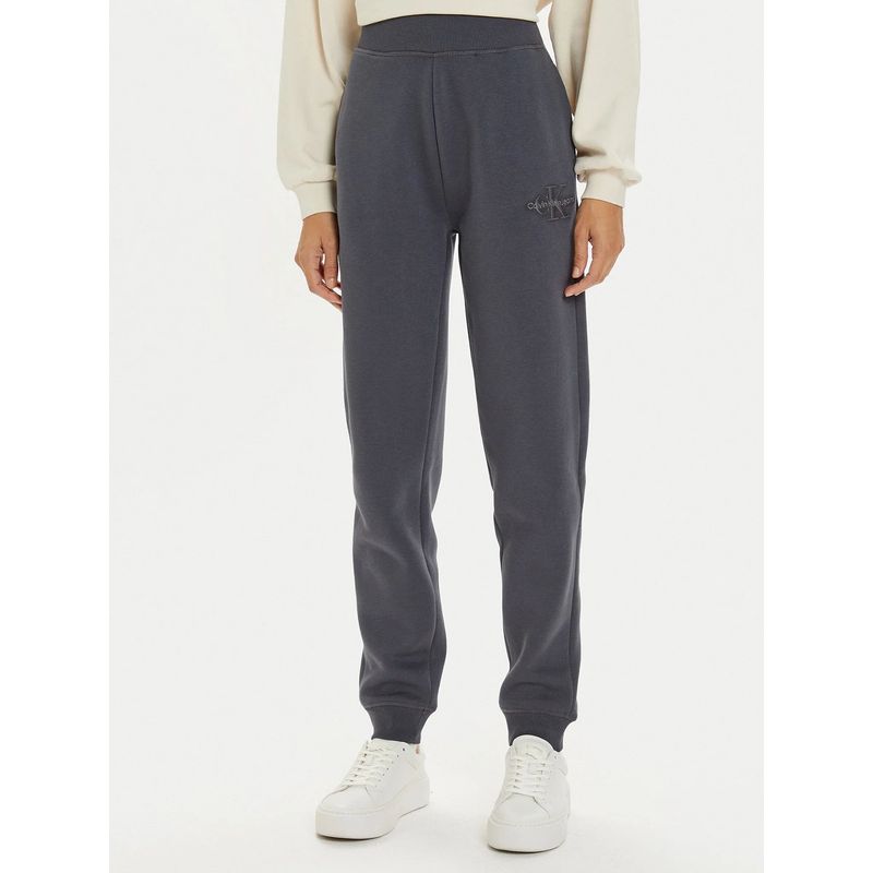 CALVIN KLEIN - Jogger Monologo Cuffed Gris Calvin Klein