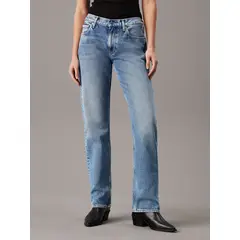 CALVIN KLEIN - Jeans Low Rise Straight Azul