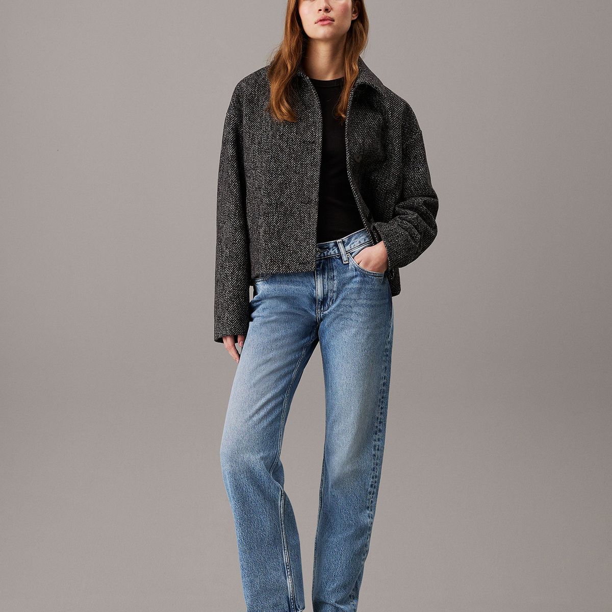 CALVIN KLEIN - Jeans Low Rise Straight Azul Calvin Klein