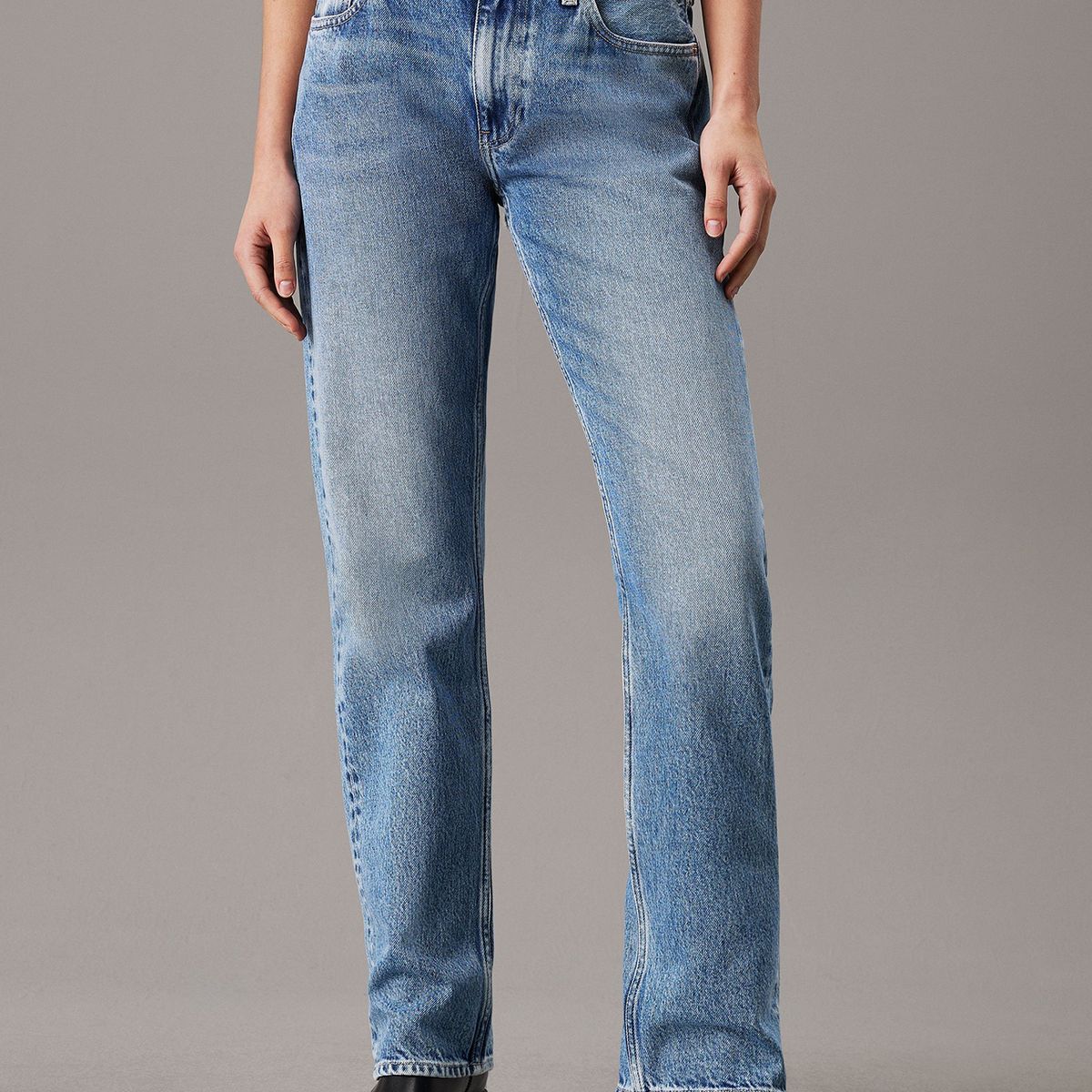 CALVIN KLEIN - Jeans Low Rise Straight Azul Calvin Klein