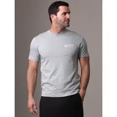 CALVIN KLEIN - Polera Raised Concrete Celeste