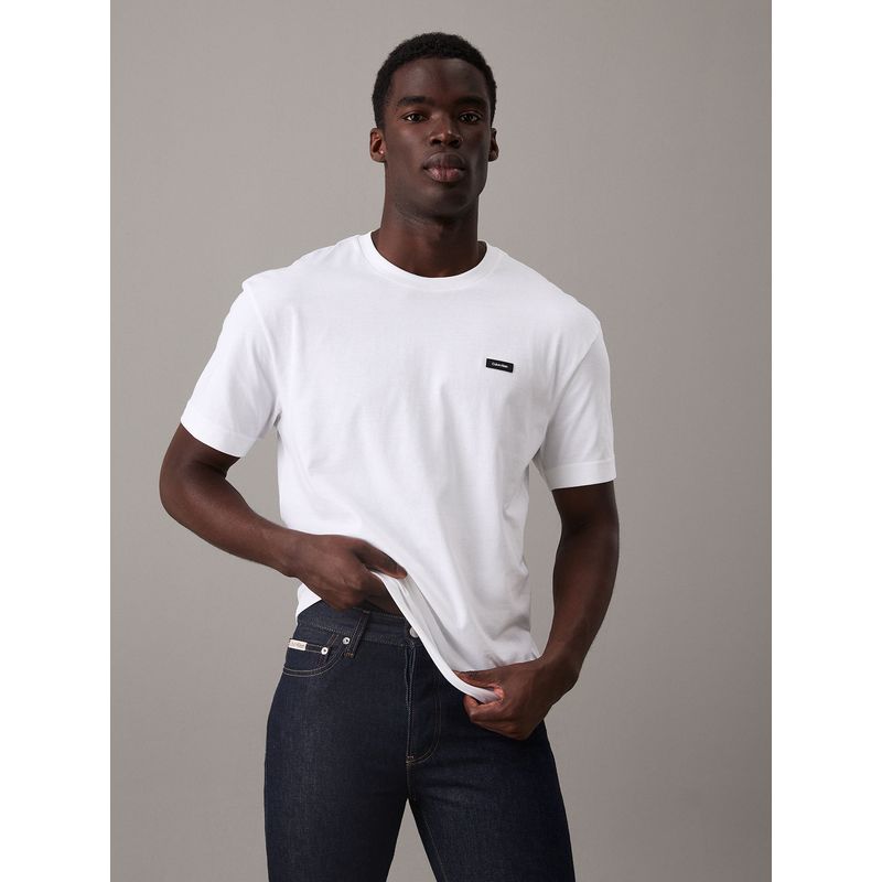 CALVIN KLEIN - Polera Cotton Comfort Blanco Calvin Klein