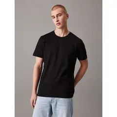 CALVIN KLEIN - Polera Logo Tape Negro