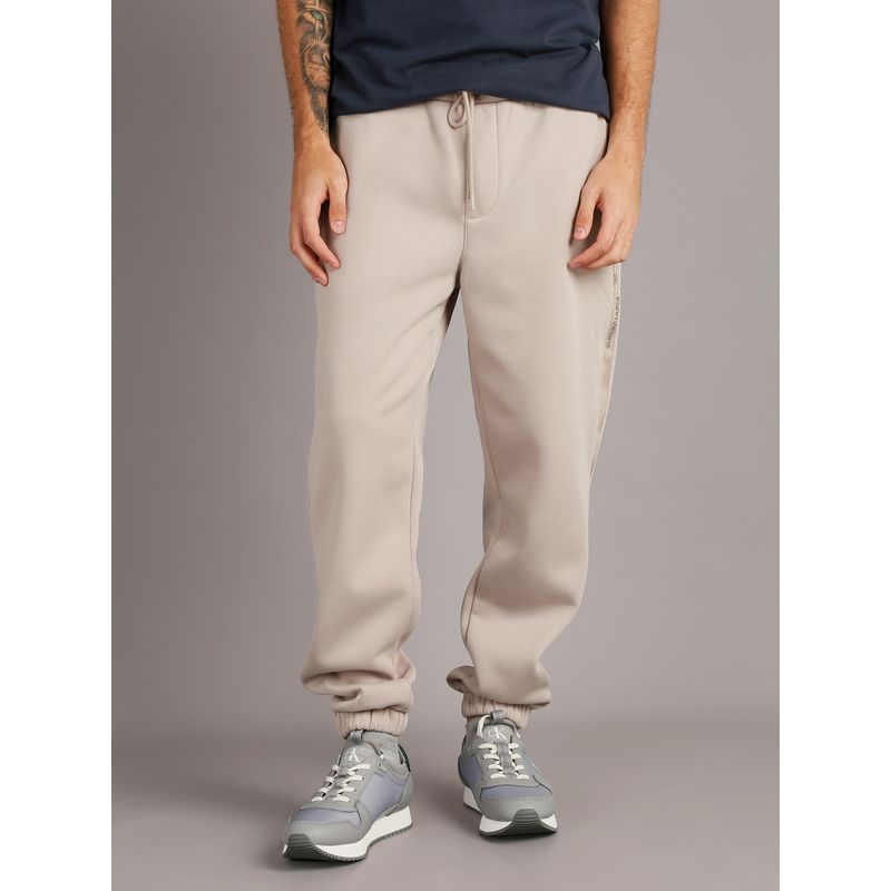 CALVIN KLEIN - Jogger Logo Tape Beige Calvin Klein
