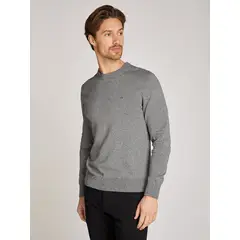 CALVIN KLEIN - Sweater Mouline Cn Sweater Gris