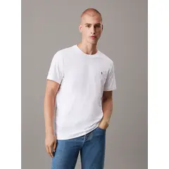 CALVIN KLEIN - Polera Ck Embro Badge Blanco