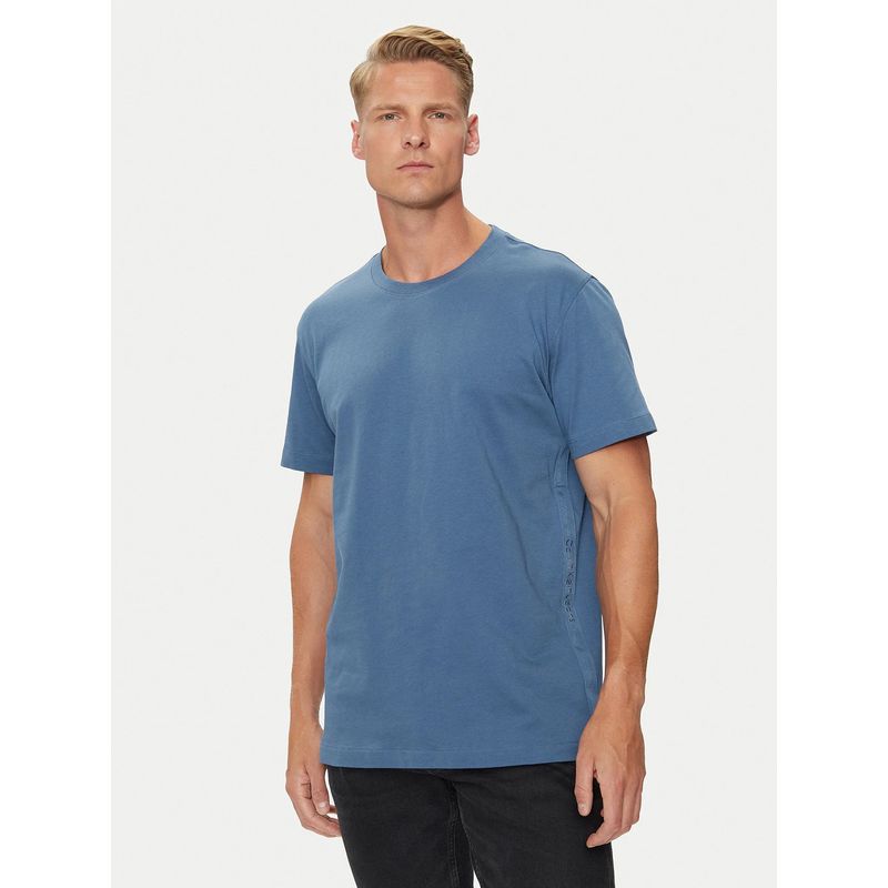 CALVIN KLEIN - Polera Logo Tape Azul Calvin Klein