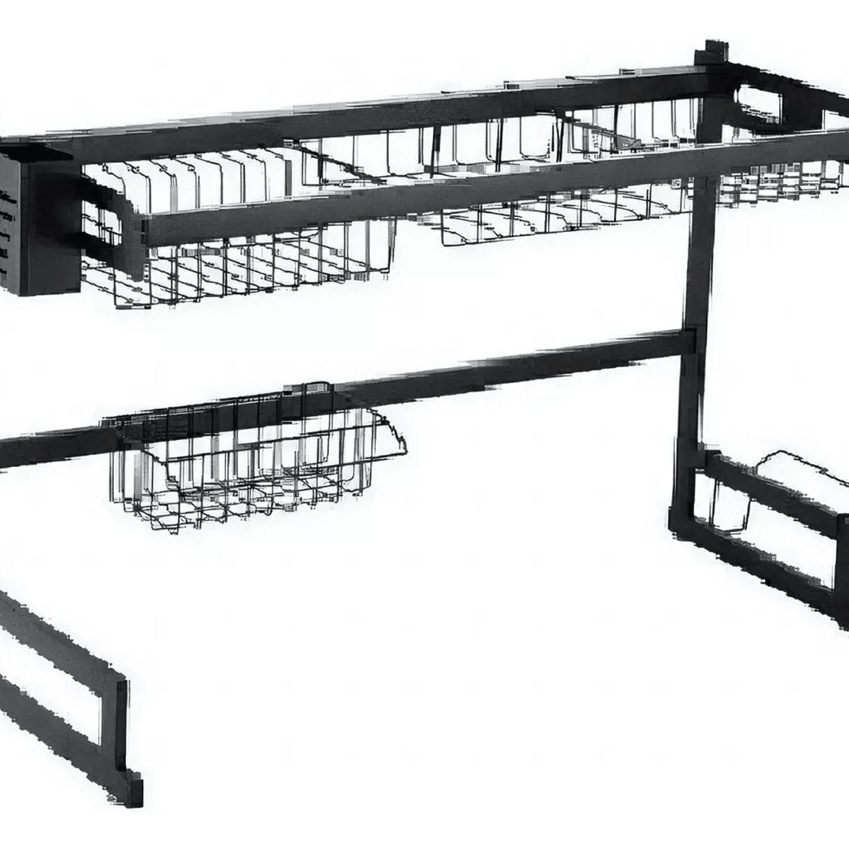 GENERICO - RACK ESCURRIDOR DE ACERO INOXIDABLE 85CM