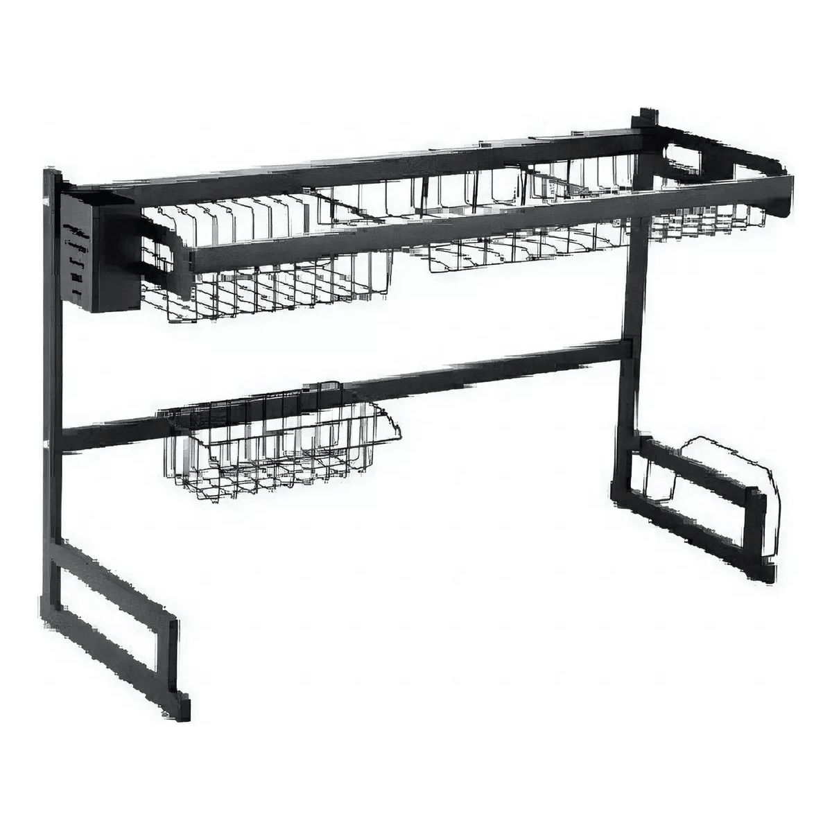 GENERICO - RACK ESCURRIDOR DE ACERO INOXIDABLE 85CM