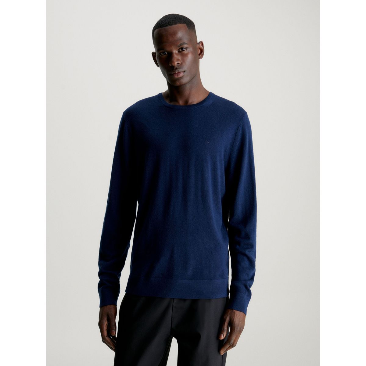 CALVIN KLEIN - Sweater Superior Wool Crew Neck Swea Azul Calvin Klein