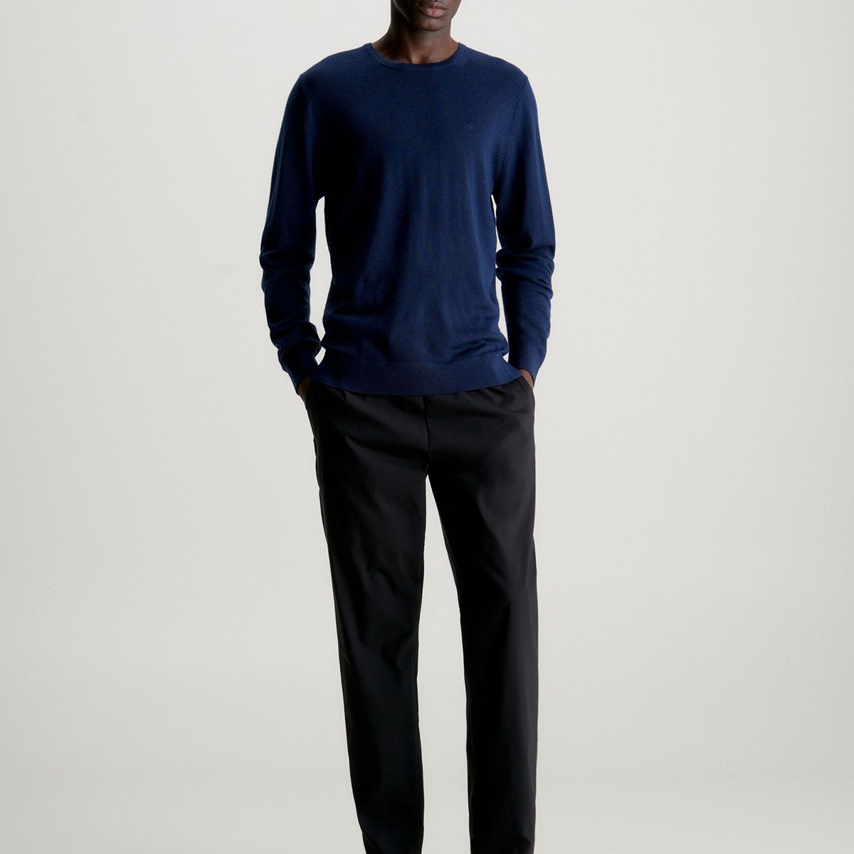 CALVIN KLEIN - Sweater Superior Wool Crew Neck Swea Azul Calvin Klein