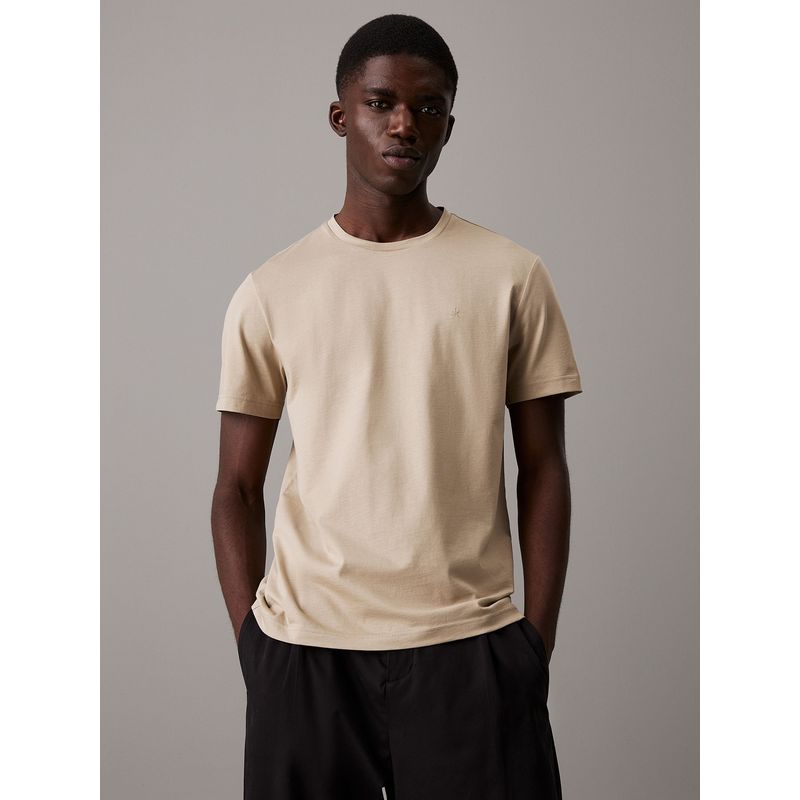 CALVIN KLEIN - Polera Liquid Touch Beige Calvin Klein