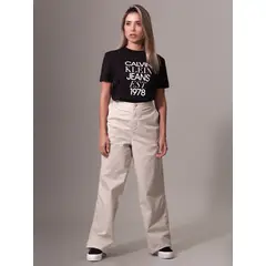 CALVIN KLEIN - Pantalón Cargo Brushed Cotton