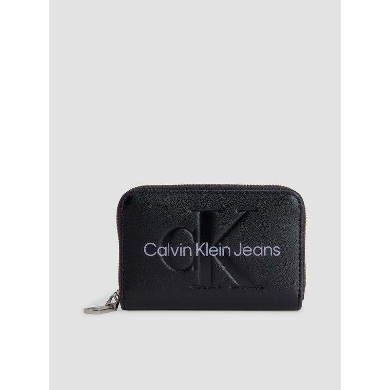 CALVIN KLEIN - Billetera Sculpted Negro Calvin Klein