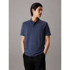 CALVIN KLEIN - Polo Liquid Touch Slim Azul