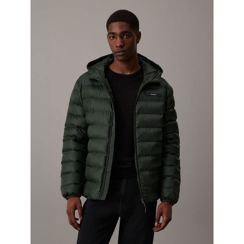 CALVIN KLEIN - Parka con Gorro Recycled Puffer Verde Calvin Klein