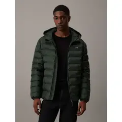 CALVIN KLEIN - Parka con Gorro Recycled Puffer Verde