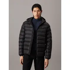 CALVIN KLEIN - Parka con Gorro Recycled Puffer Negro