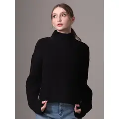 CALVIN KLEIN - Sweater Chunky Loose Negro