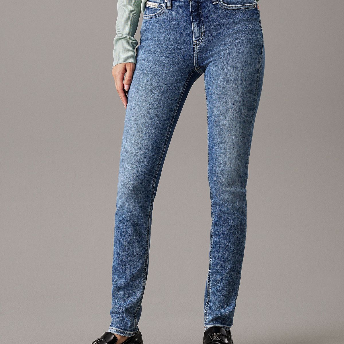 CALVIN KLEIN - Jeans Mid Rise Skinny Azul Calvin Klein