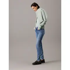 CALVIN KLEIN - Jeans Mid Rise Skinny Azul