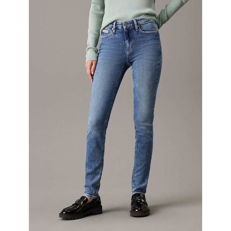 CALVIN KLEIN - Jeans Mid Rise Skinny Azul Calvin Klein