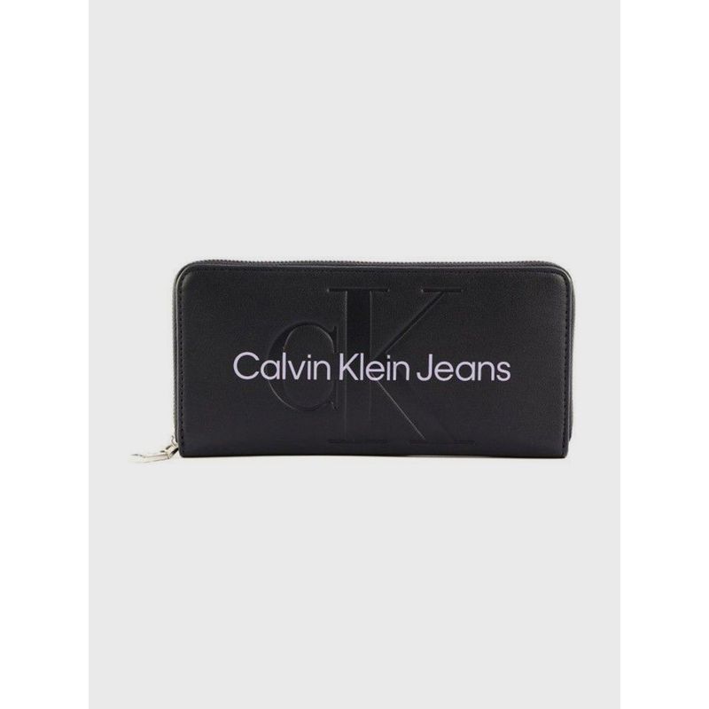 CALVIN KLEIN - Billetera Sculpted Mono Negro Calvin Klein
