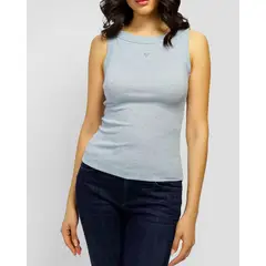 GUESS - Polera Tina Ribs Tank Top Gris
