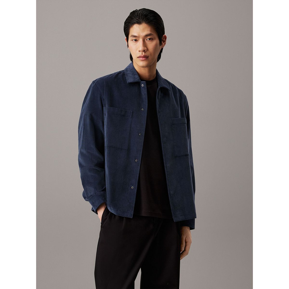 CALVIN KLEIN - Camisa corduroy Azul Calvin Klein