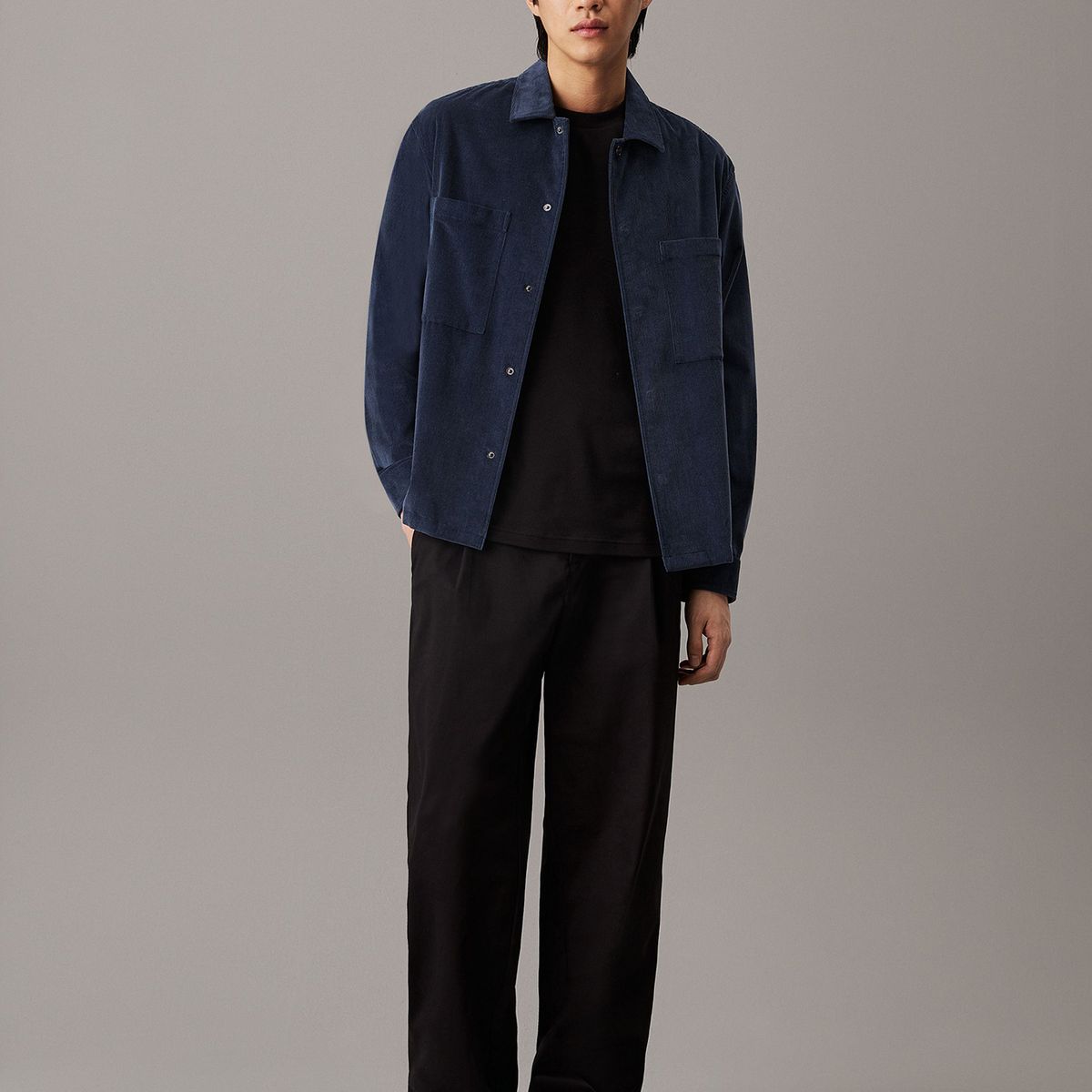 CALVIN KLEIN - Camisa corduroy Azul Calvin Klein