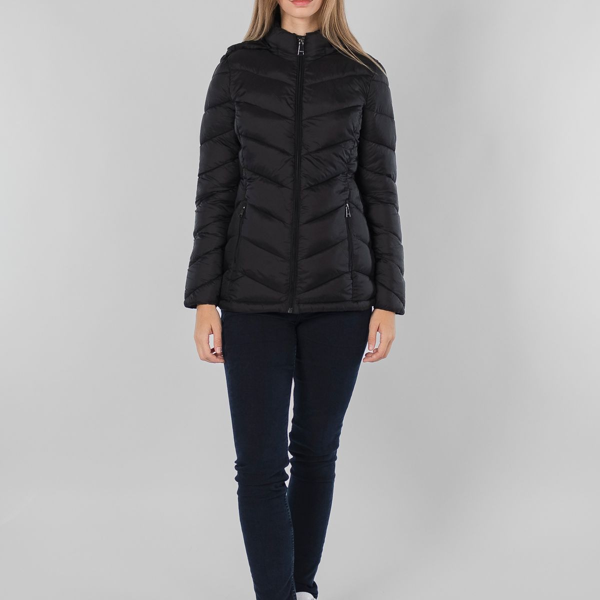 CALVIN KLEIN - Parka Featherweight Negro Calvin Klein