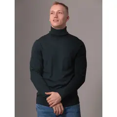 CALVIN KLEIN - Sweater Merino Rws Turtle Neck Verde