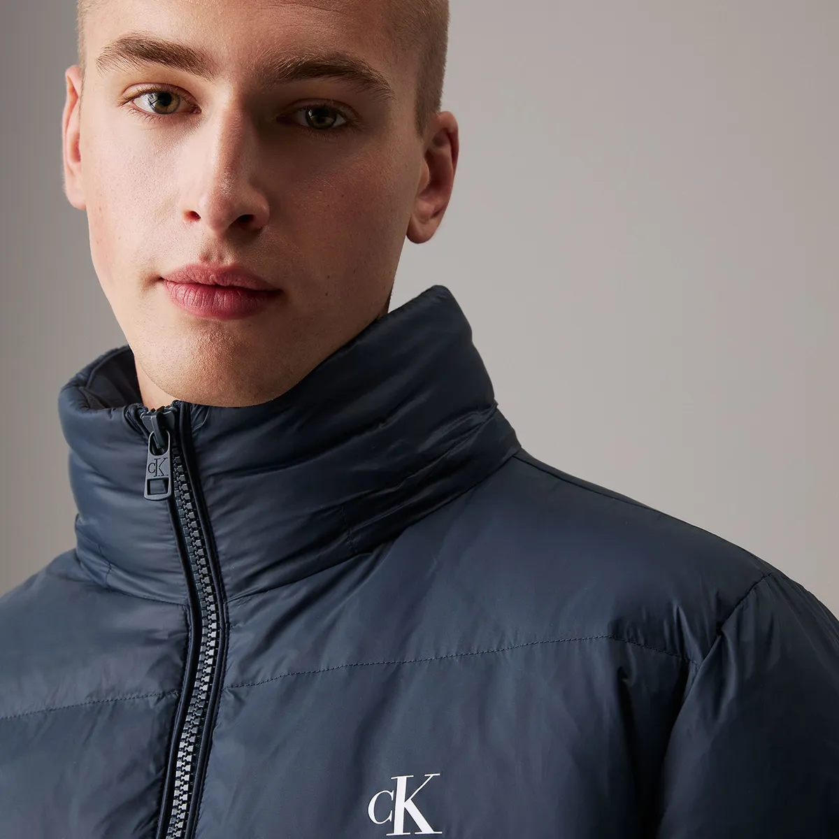 CALVIN KLEIN - Parka Larga Essentials Down Azul Calvin Klein