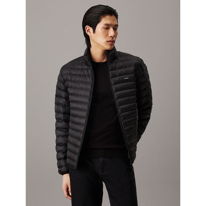 CALVIN KLEIN - Parka Quilt Negro Calvin Klein