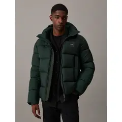 CALVIN KLEIN - Parka con Gorro Quilt Puffer Verde