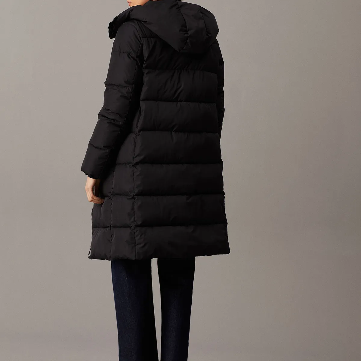 CALVIN KLEIN - Parka Monologo Non Down Negro Calvin Klein