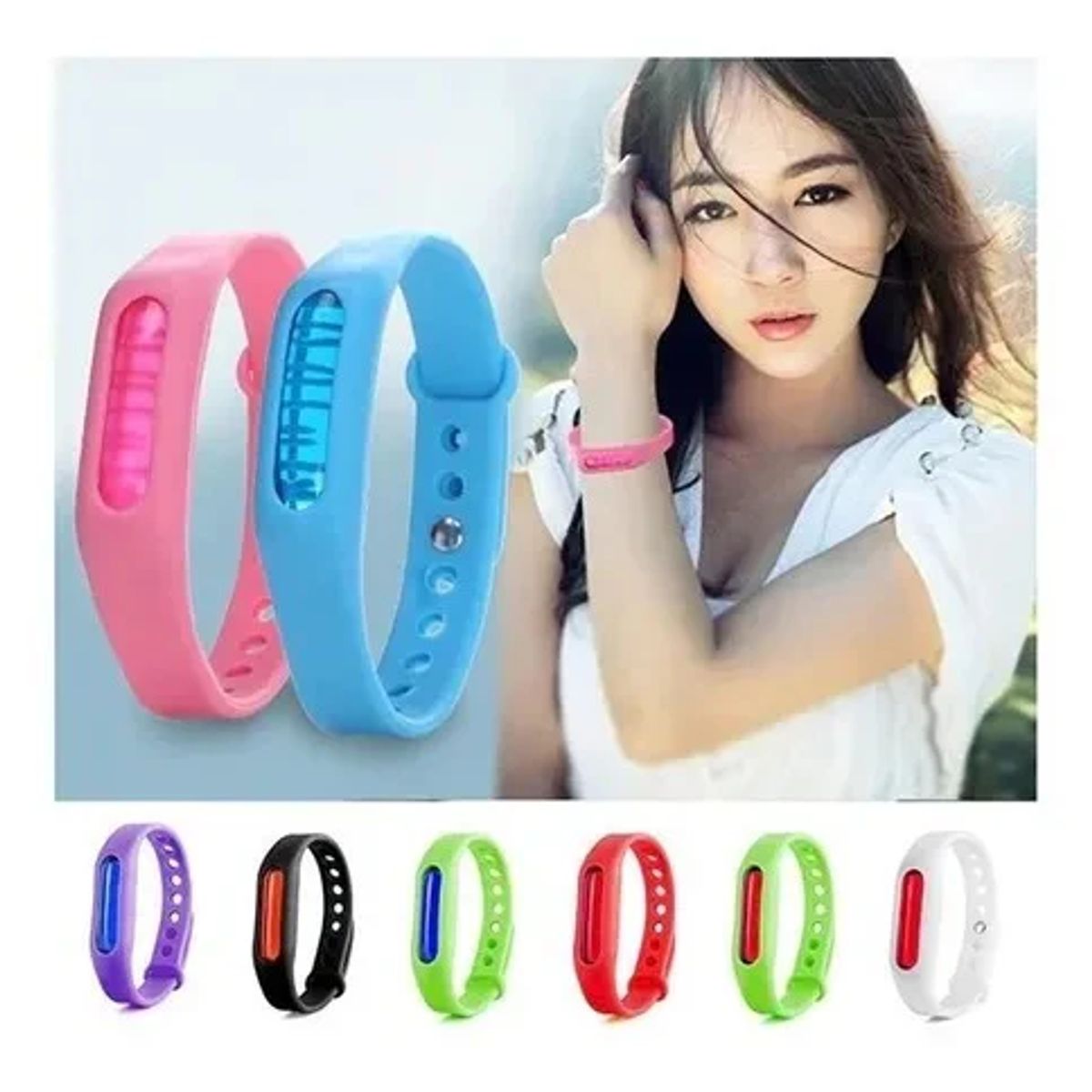 MOVI - SET DE 4 PULSERAS REPELENTE DE MOQUITOS Y ZANCUDOS