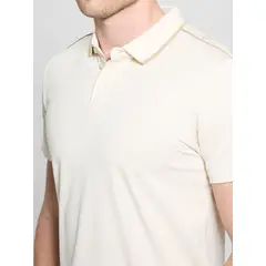 GUESS - Polera Ss Quattro G Tape Polo Café Claro