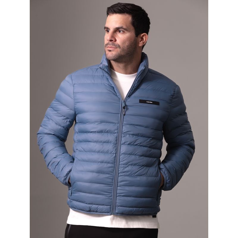 CALVIN KLEIN - Parka Quilt Azul Calvin Klein