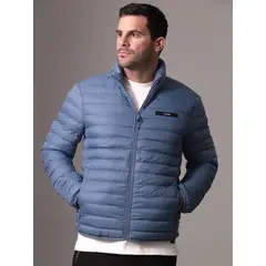 CALVIN KLEIN - Parka Quilt Azul