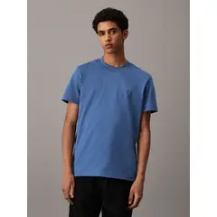 CALVIN KLEIN - Polera Heavy Regular Azul