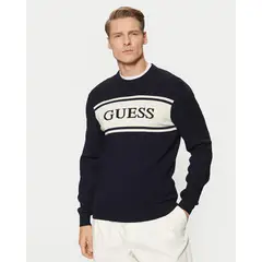 GUESS - Sweater Flick Cn Blocking Swtr Azul