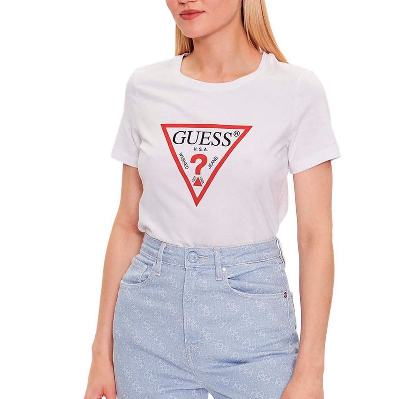 GUESS - Polera Ss Cn Original Tee Blanco Guess