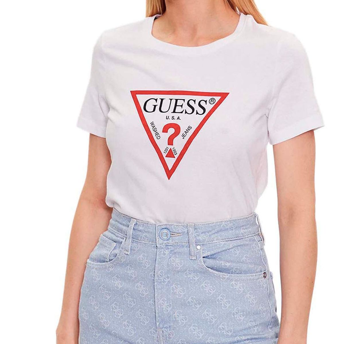 GUESS - Polera Ss Cn Original Tee Blanco Guess