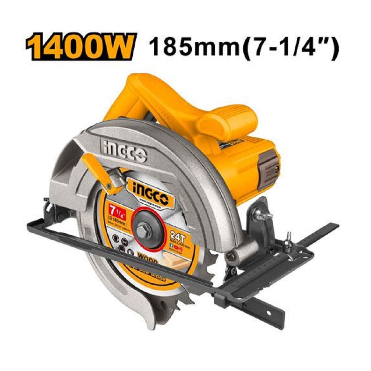 INGCO - SIERRA CIRCULAR 7 y cuarto PULG 1400W CS18538 INGCO.