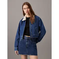 CALVIN KLEIN - Chaqueta Sherpa Denim Azul