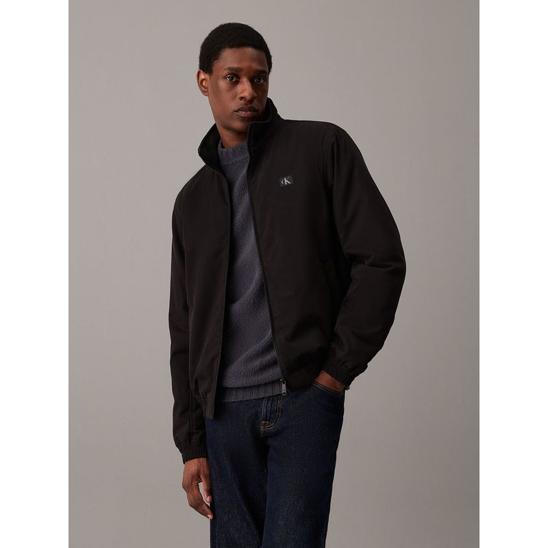 CALVIN KLEIN - Chaqueta Canvas Harrington Negro Calvin Klein