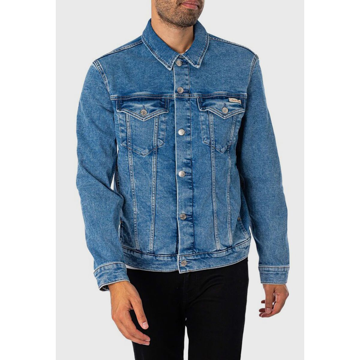 CALVIN KLEIN - Chaqueta Slim Denim Azul Calvin Klein