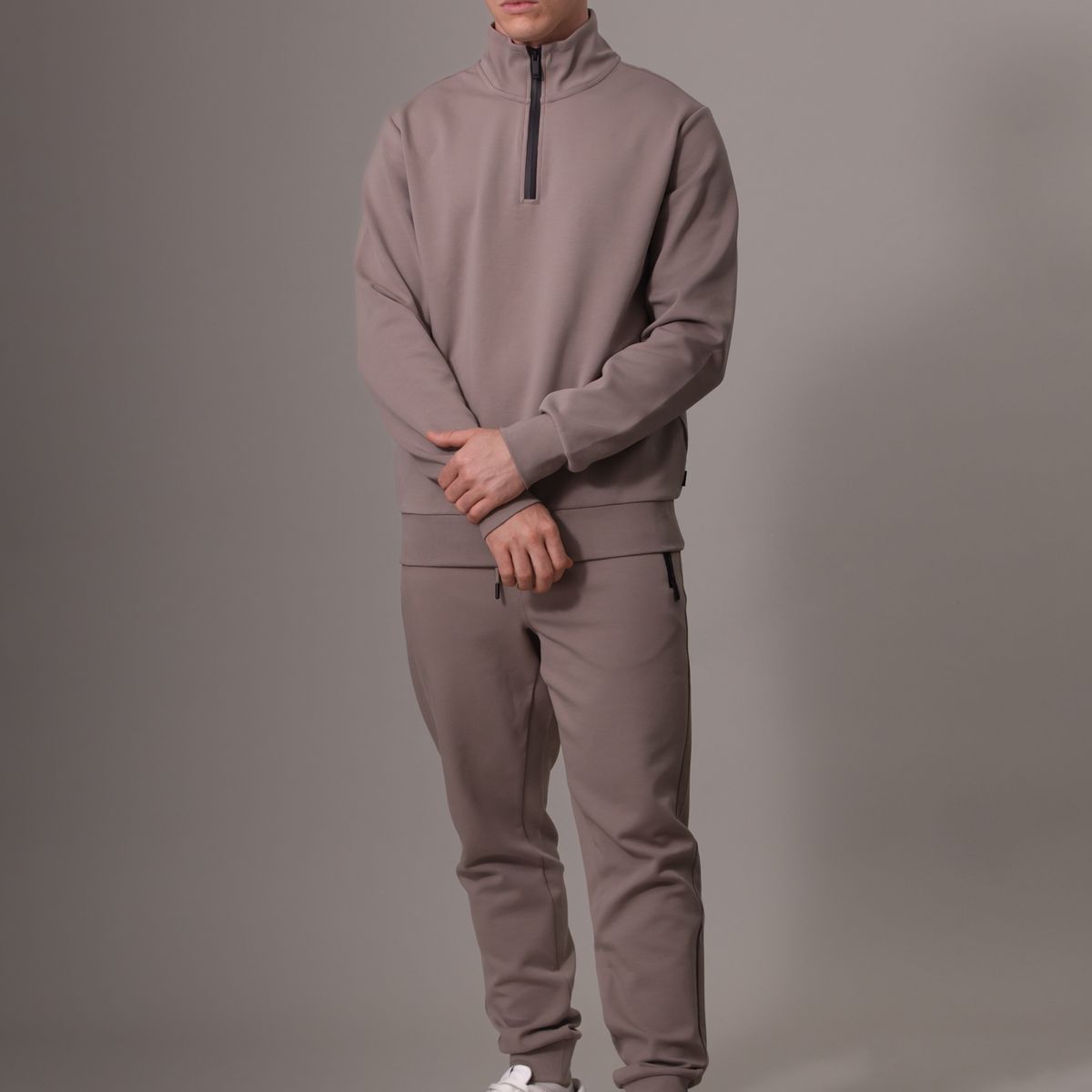 CALVIN KLEIN - Polerón Lux Tech Gris Calvin Klein