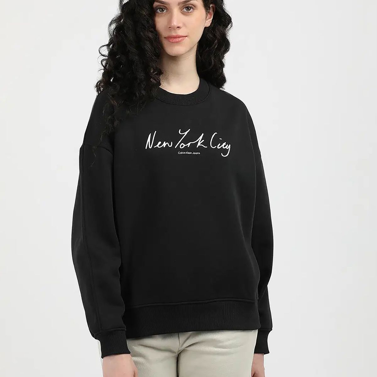 CALVIN KLEIN - Polerón Nyc Relaxed Negro Calvin Klein